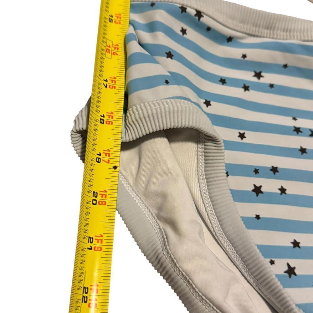 Aerie Women's One-Piece Swimsuit with Blue Stripes and Star Pattern - Picture 4 of 6